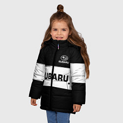 Куртка зимняя для девочки Subaru: Black Sport, цвет: 3D-красный — фото 2