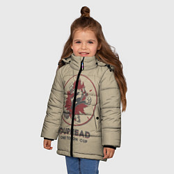 Куртка зимняя для девочки Cuphead: One Touch Cup, цвет: 3D-черный — фото 2