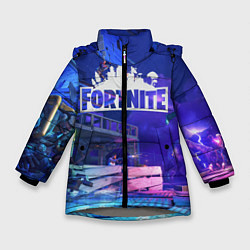Куртка зимняя для девочки Fortnite Studio, цвет: 3D-светло-серый
