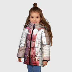 Куртка зимняя для девочки Darling in the FranXX, цвет: 3D-светло-серый — фото 2