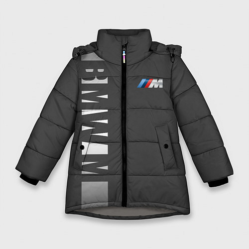 Зимняя куртка для девочки BMW 2018 M Sport / 3D-Светло-серый – фото 1