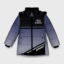 Куртка зимняя для девочки SUBARU SPORT, цвет: 3D-черный