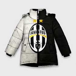 Куртка зимняя для девочки FC Juventus W&B, цвет: 3D-черный
