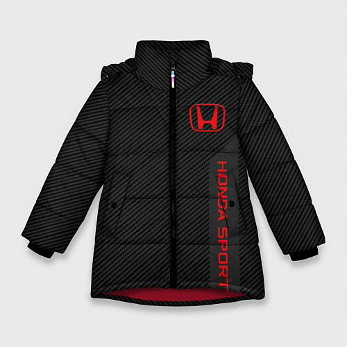 Зимняя куртка для девочки Honda: Sport Line / 3D-Красный – фото 1