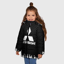 Куртка зимняя для девочки Mitsubishi: Black Side, цвет: 3D-черный — фото 2