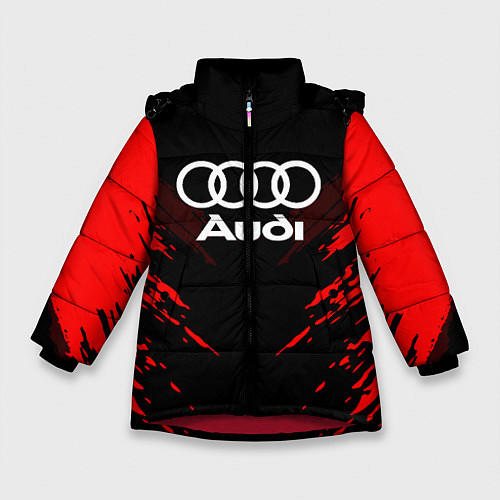 Зимняя куртка для девочки Audi: Red Anger / 3D-Красный – фото 1