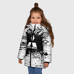 Куртка зимняя для девочки Mitsubishi: Black Spray, цвет: 3D-черный — фото 2