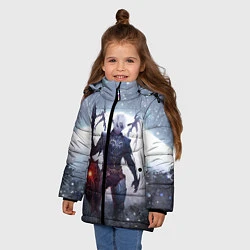 Куртка зимняя для девочки Dark Knight, цвет: 3D-красный — фото 2