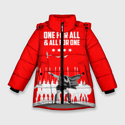 Зимняя куртка для девочки One for all & all for one