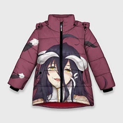 Куртка зимняя для девочки Albedo, цвет: 3D-красный