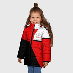 Куртка зимняя для девочки Toyota Sport, цвет: 3D-светло-серый — фото 2