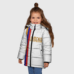 Куртка зимняя для девочки Armenia Line, цвет: 3D-черный — фото 2