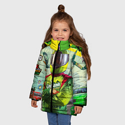 Куртка зимняя для девочки GTA V: Online Racer, цвет: 3D-черный — фото 2