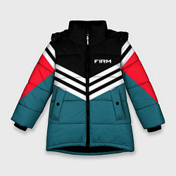 Куртка зимняя для девочки Firm 90s: Arrows Style, цвет: 3D-черный