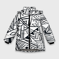 Куртка зимняя для девочки Boho Style, цвет: 3D-светло-серый