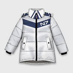 Куртка зимняя для девочки N7: White Armor, цвет: 3D-светло-серый