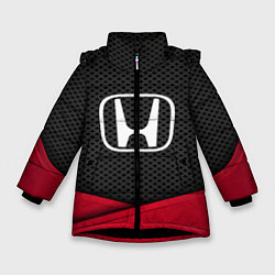 Куртка зимняя для девочки Honda: Grey Carbon, цвет: 3D-черный