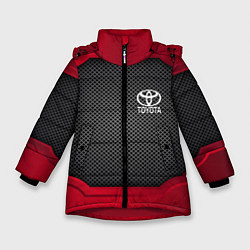 Куртка зимняя для девочки Toyota: Metal Sport, цвет: 3D-красный