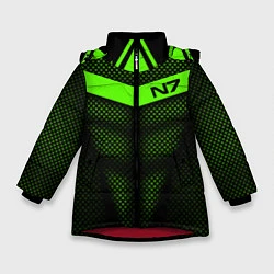 Зимняя куртка для девочки N7: Green Armor