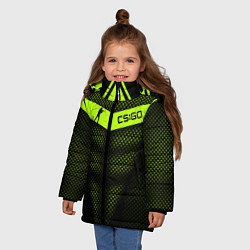 Куртка зимняя для девочки CS:GO Carbon Form, цвет: 3D-красный — фото 2
