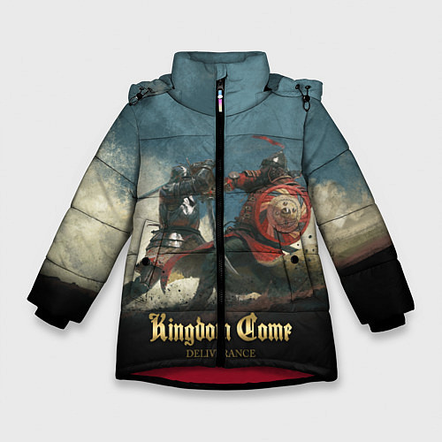 Зимняя куртка для девочки Kingdom Come: Deliverance / 3D-Красный – фото 1