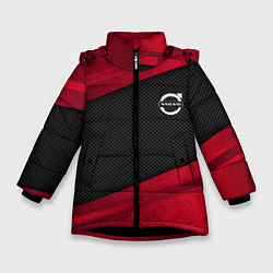 Куртка зимняя для девочки Volvo: Red Sport, цвет: 3D-черный