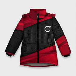 Куртка зимняя для девочки Volvo: Red Sport, цвет: 3D-светло-серый