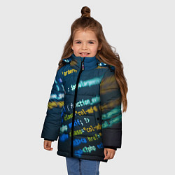 Куртка зимняя для девочки Programming Collection, цвет: 3D-черный — фото 2