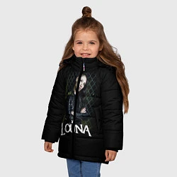 Куртка зимняя для девочки Louna: Lusine Gevorkyan, цвет: 3D-светло-серый — фото 2