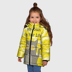 Куртка зимняя для девочки More Sun In Your Life, цвет: 3D-светло-серый — фото 2