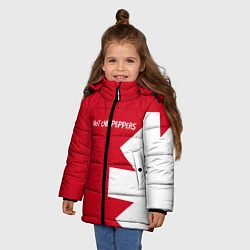 Куртка зимняя для девочки RHCP: Red Style, цвет: 3D-красный — фото 2