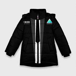 Куртка зимняя для девочки RK800 Android Black, цвет: 3D-черный