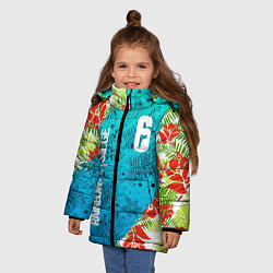 Куртка зимняя для девочки Rainbow Six: Sunsplash Pack, цвет: 3D-красный — фото 2