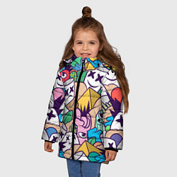 Куртка зимняя для девочки Marshmallow Colour, цвет: 3D-светло-серый — фото 2