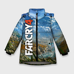 Куртка зимняя для девочки Far Cry 4: Ice Mountains, цвет: 3D-светло-серый