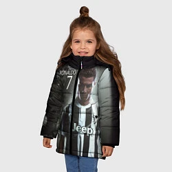 Куртка зимняя для девочки RONALDO 7, цвет: 3D-черный — фото 2