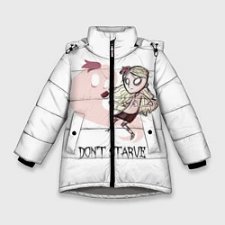 Куртка зимняя для девочки Don't Starve: Wendy, цвет: 3D-светло-серый