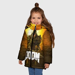Куртка зимняя для девочки DOOM: Soldier, цвет: 3D-светло-серый — фото 2