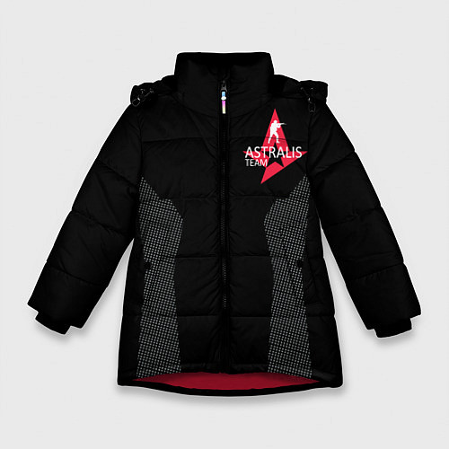 Зимняя куртка для девочки ASTRALIS: THE FORM / 3D-Красный – фото 1