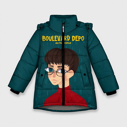 Зимняя куртка для девочки Boulevard Depo / 3D-Светло-серый – фото 1