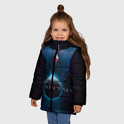 Куртка зимняя для девочки No Man’s Sky: Dark Space, цвет: 3D-светло-серый — фото 2