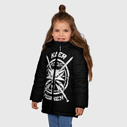 Куртка зимняя для девочки The Witcher: Kaer Morhen, цвет: 3D-черный — фото 2
