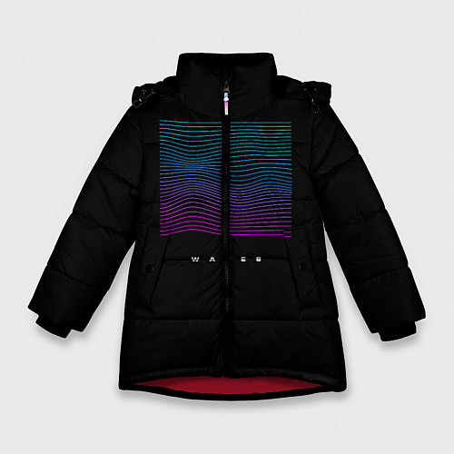 Зимняя куртка для девочки Neon WAVES / 3D-Красный – фото 1