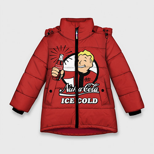 Зимняя куртка для девочки Nuka Cola: Ice Cold / 3D-Красный – фото 1