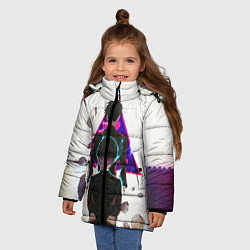 Куртка зимняя для девочки Mob Psycho 100, цвет: 3D-черный — фото 2