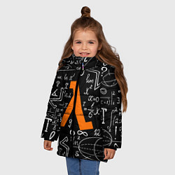 Куртка зимняя для девочки HL: Lambda, цвет: 3D-черный — фото 2