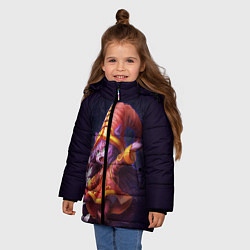 Куртка зимняя для девочки Lulu League of Legends, цвет: 3D-красный — фото 2