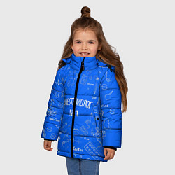 Куртка зимняя для девочки Анестезиолог №1, цвет: 3D-черный — фото 2