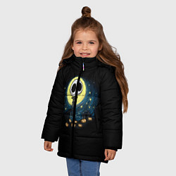 Куртка зимняя для девочки The Nightmare Before Christmas, цвет: 3D-красный — фото 2