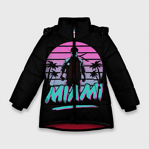 Зимняя куртка для девочки Майами / 3D-Красный – фото 1